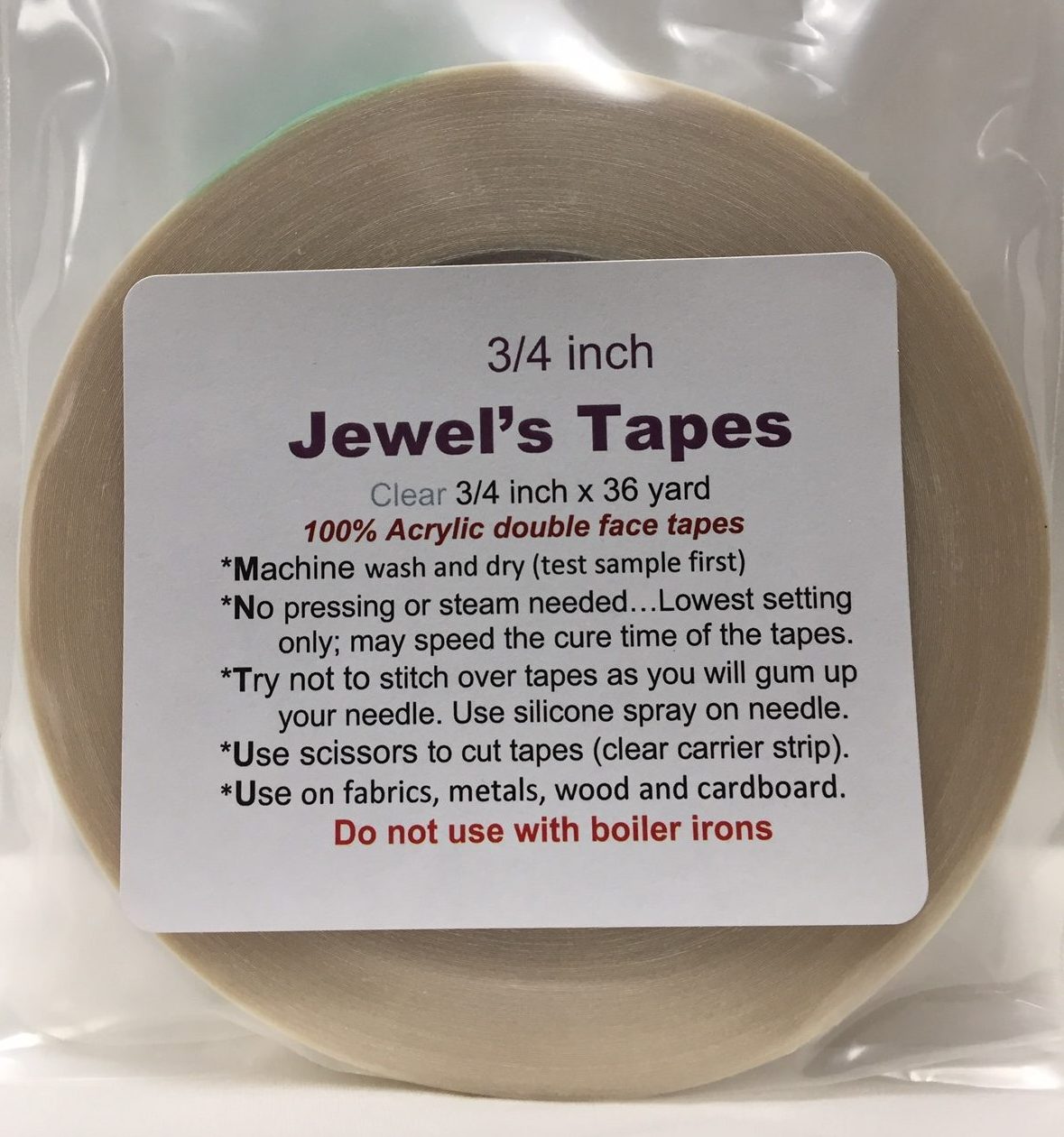 Jewel's Double Face Tapes 3/4 Price increase Feb. 1, 2024 to $ 20 ea.