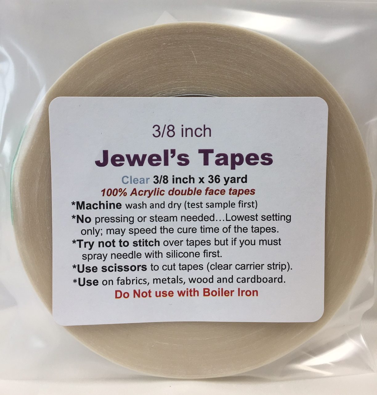 Jewels Double Face Tapes 3/8. Price increase Feb. 1, 2024 to $ 14 ea.